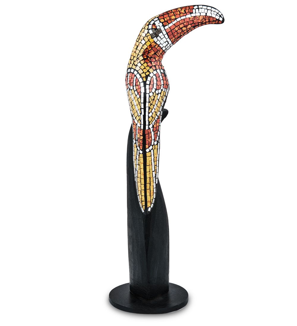 Decor and Gift 23-029-02 Н-р статуэток из трех «Тукан» дерево+стекл.мозаика (50,40,30 см)