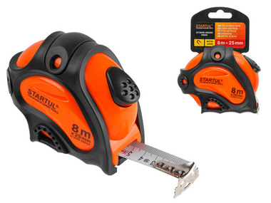 Рулетка 8м/25мм STARTUL PROFI (ST3009-0825M)