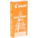 Ручка шариковая автоматическая Pilot синяя, 0,7мм, черный прорезиненный корпус