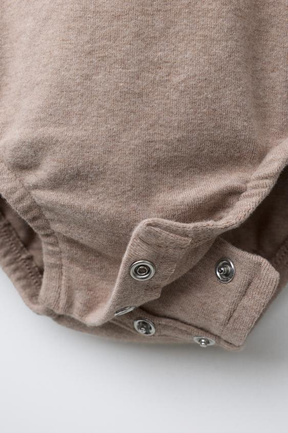 ZARA КОМПЛЕКТ БОДИ И ПОЛЗУНКОВ МЕЛАНЖ, КОРИЧНЕВЫЙ МЕЛАНЖ