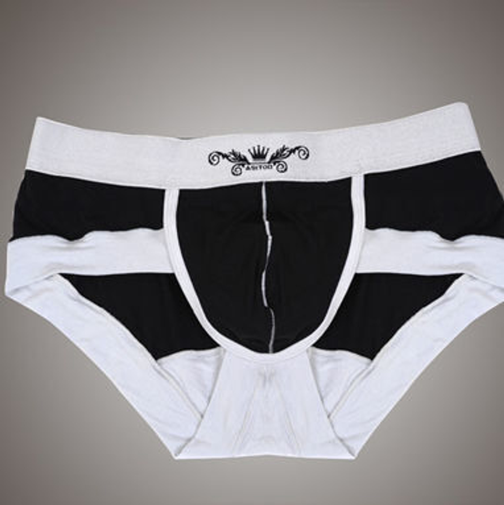 Мужские трусы брифы Asitoo Silveredge Brief Black