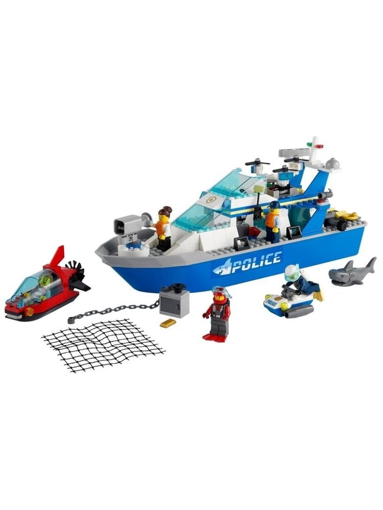 Конструктор LEGO City Police 60277 Катер полицейского патруля