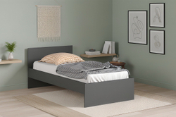 Денвер кровать односпальная 0,9х2,0 графит