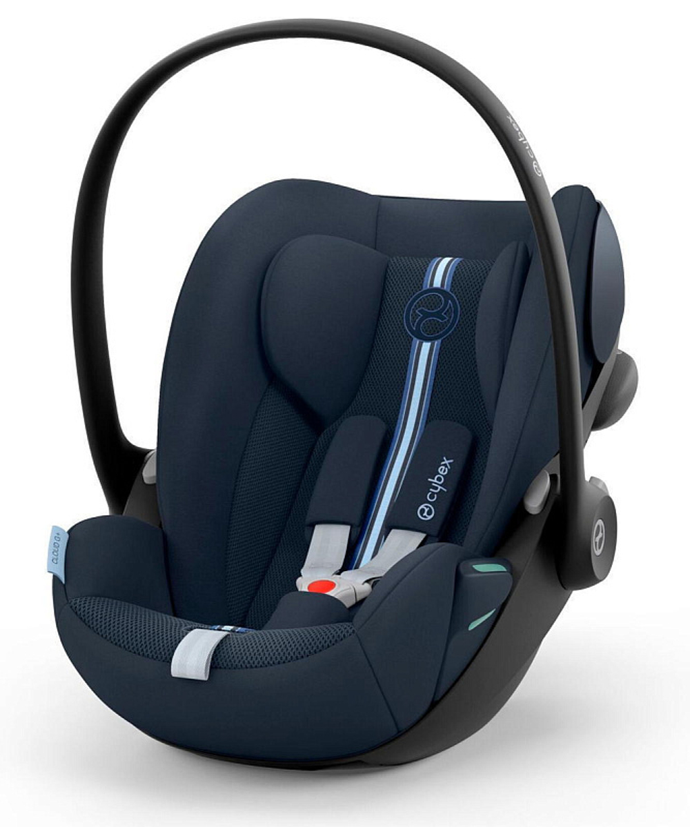 Коляска 3 в 1 Cybex Priam IV Rosegold и автокресло Cloud G i-Size Ocean Blue Plus Sepia Black