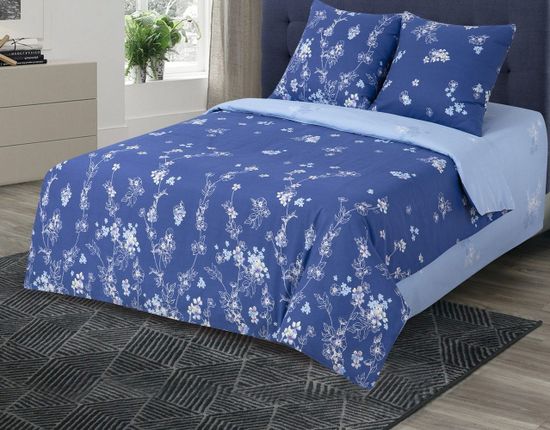 Двухспальный комплект постельного белья с простыней на резинке Синди бязь Премиум наволочки 70x70 см