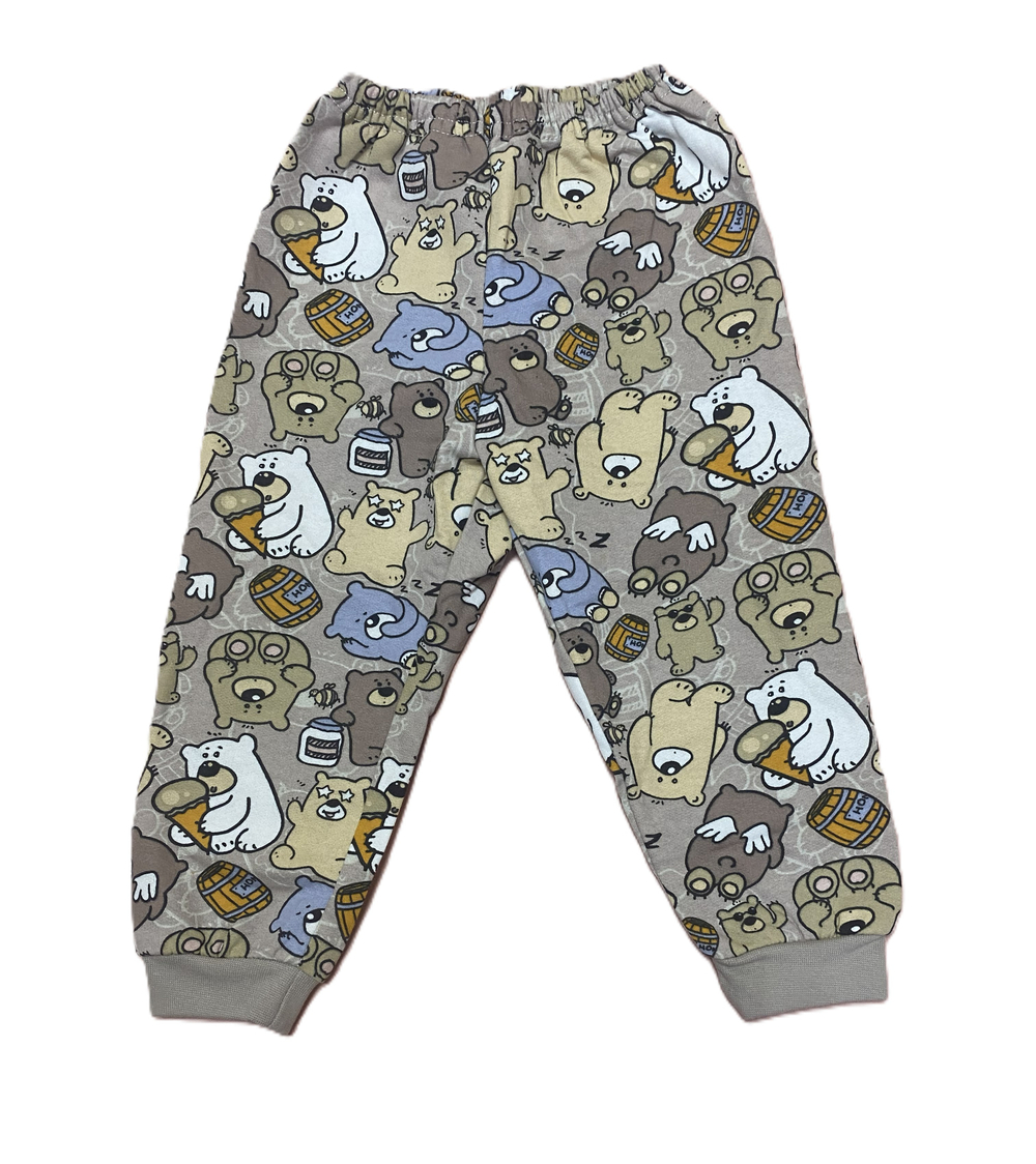 Штанишки с манжетом на резинке из футера (100% хлопок с начесом) на рост 86 см