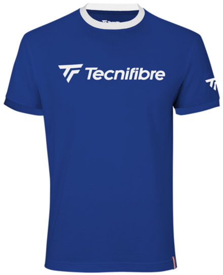 Женская теннисная футболка Tecnifibre Women Cotton Tee - небесный