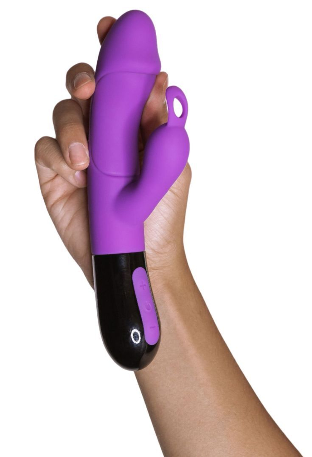 Фиолетовый вибратор-кролик Ares 2.0 - 20,6 см.