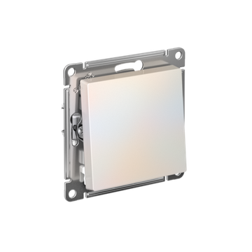 Выключатель 1-кл. СП AtlasDesign 10А IP20 (сх. 1) 10AX с самовозвратом механизм жемчуж. SE ATN000415