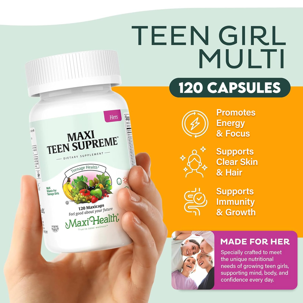 Maxi Health, Maxi Teen Supreme ™, для нее, 120 капсул