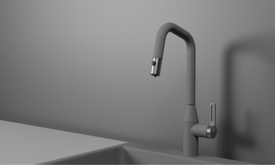 Granula GR-8171, АЛЮМИНИУМ, СМЕСИТЕЛЬ КУХОННЫЙ С ВЫДВИЖНЫМ ИЗЛИВОМ