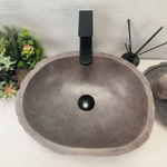Раковина из речного камня RS-63649 (45*36*16) 0122