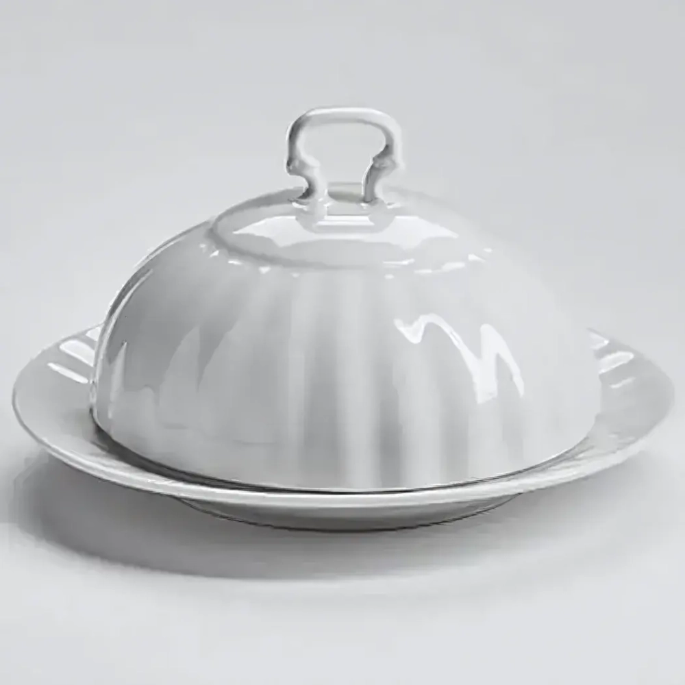 Масленка фарфоровая 500мл Белье