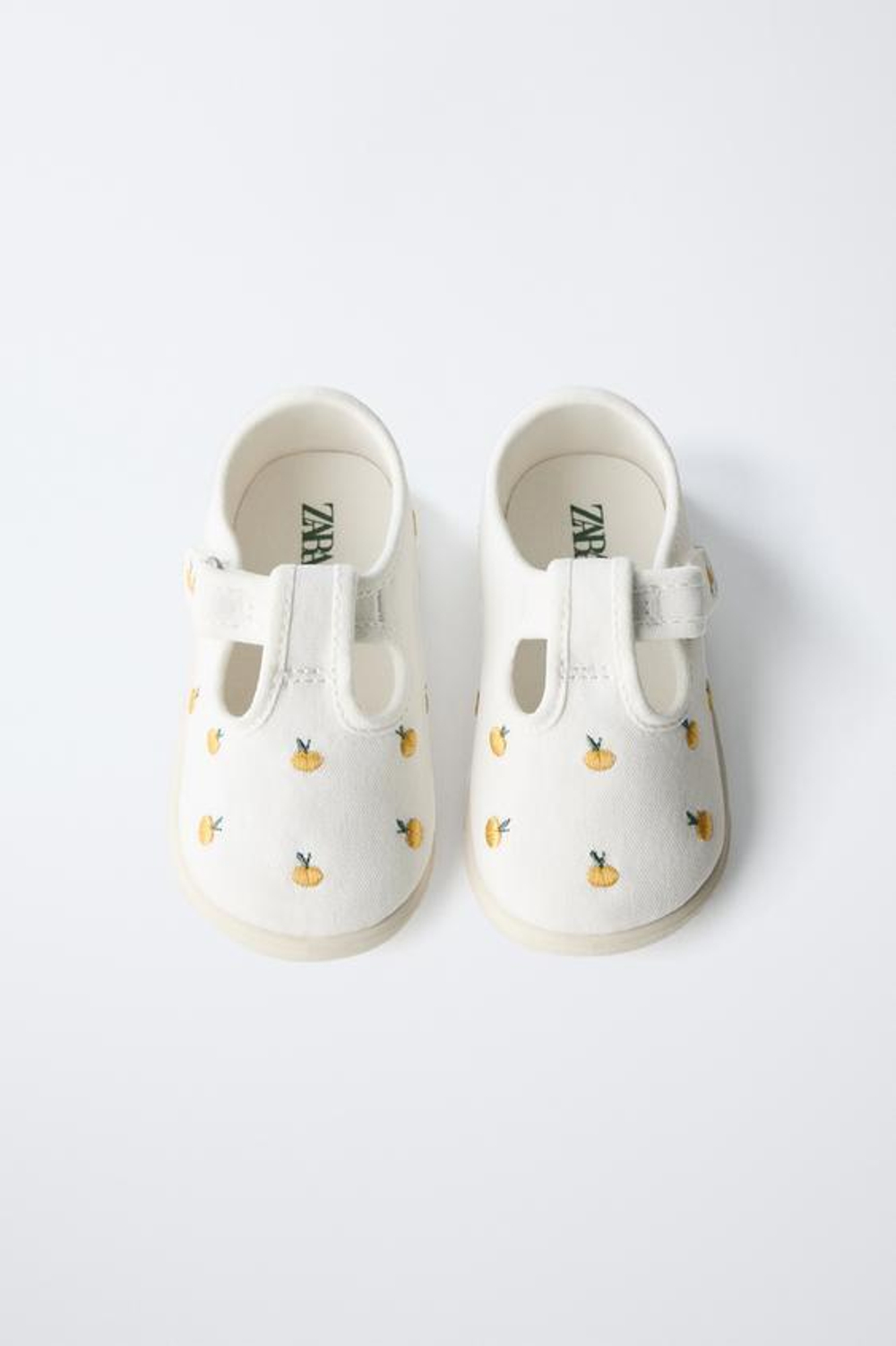 ZARA КЕДЫ С ЯБЛОКАМИ БОСИКОМ, БЕЛЫЙ