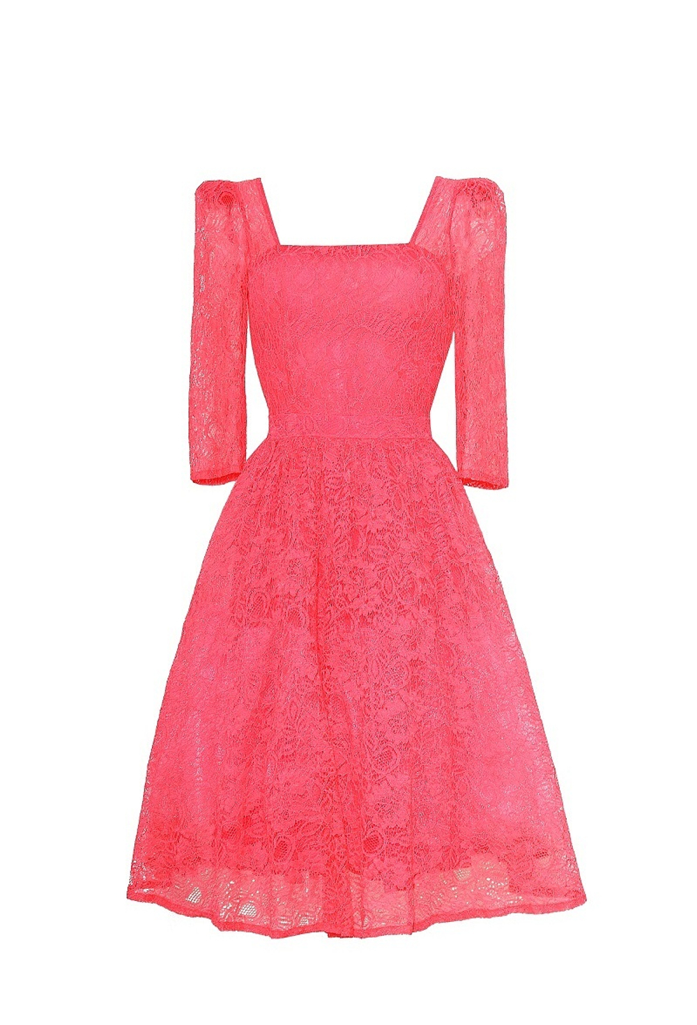 Платье кружевное с юбкой солнце 16-15SS