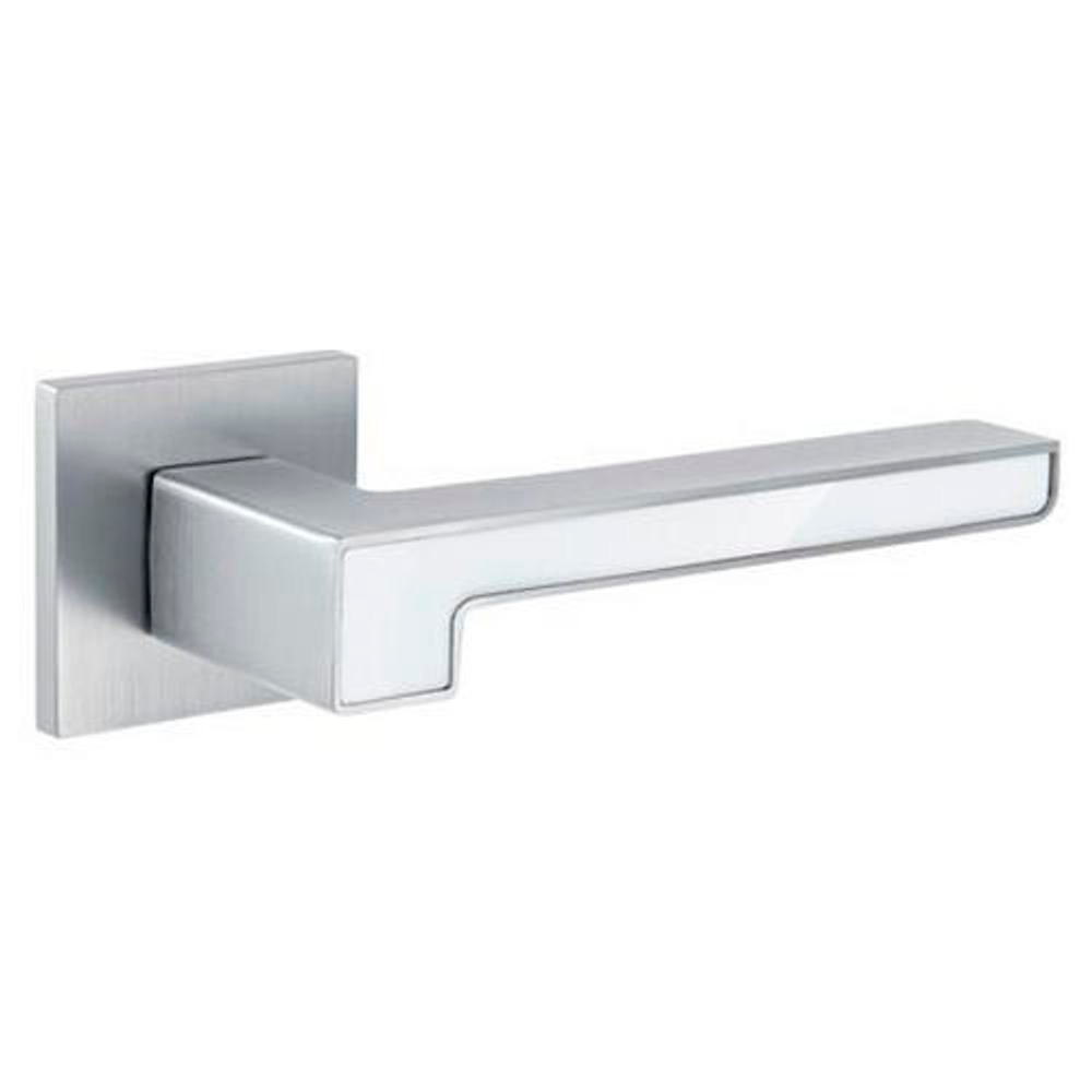 Ручка Code Deco Slim H-30120-A-CRS/W сатинированный хром/белый