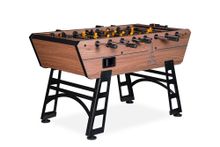 Игровой стол - футбол &quot;Eiffel&quot; (151х75,5х90см) коричнево-черный