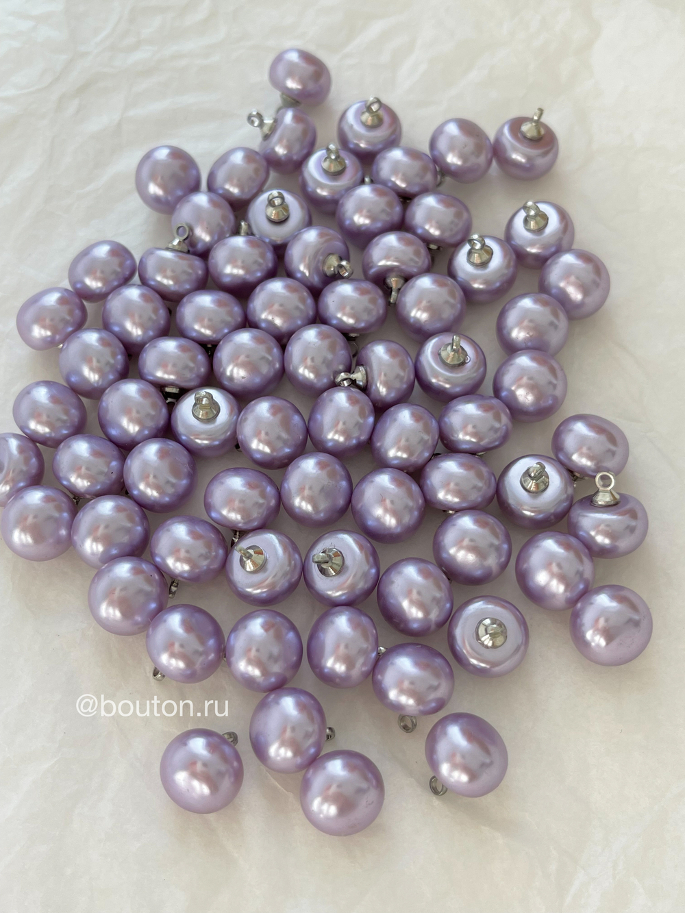 Пуговицы Жемчужные14 лавандовые 11 мм