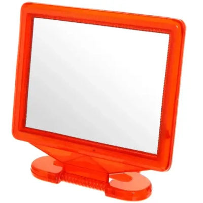 Зеркало настольное в пластиковой оправе «Выгодное» прямоугольник, подвесное 17*13,5см