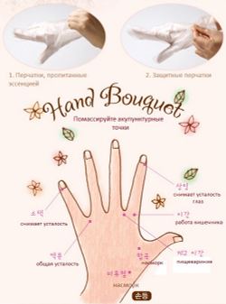 Etude House Hand Bouguet Rich Hand Mask маска-перчатки для рук с маслом ши