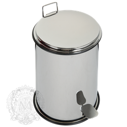 Ведро мусорное с педалью 5л.,   Migliore Complimenti 21x32см. ML.COM-50.107 хром