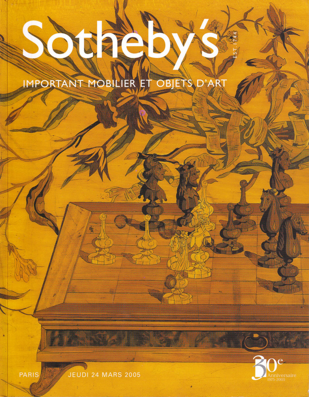 Каталог аукциона Sotheby’s, Париж, Шедевры мебели и декоративно-прикладного искусства от 24 марта 2005 года