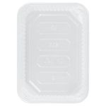 Одноразовый контейнер 500 мл, КОМПЛЕКТ 100 шт., БЕЗ КРЫШКИ, 186х132 мм, прозрачные, ПП, ЮПЛАСТ, ЮУПМ3319