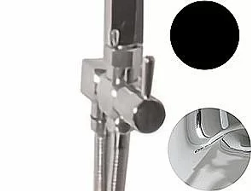 Дивертор Rav-Slezak MD0708CMATC черный матовый/хром