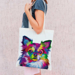 Эко сумка "Разноцветный Чихуахуа"