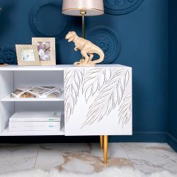 Тумба под ТВ Тропик 117см Стайл Айс Голд