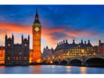 Алмазная мозаика 30х40см. "Вечерний Биг-Бен" блест. с полн.заполнен.на подрам. (Арт. НД-0507)