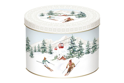 Кружка 350мл Easy Life Лыжники в горах Chalet белая