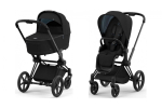 Коляска 2 в 1 Cybex Priam IV Sepia Black, шасси Matt Black