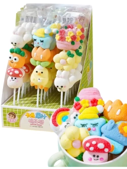 Воздушный зефир маршмеллоу на палочке 35 г * 24 шт