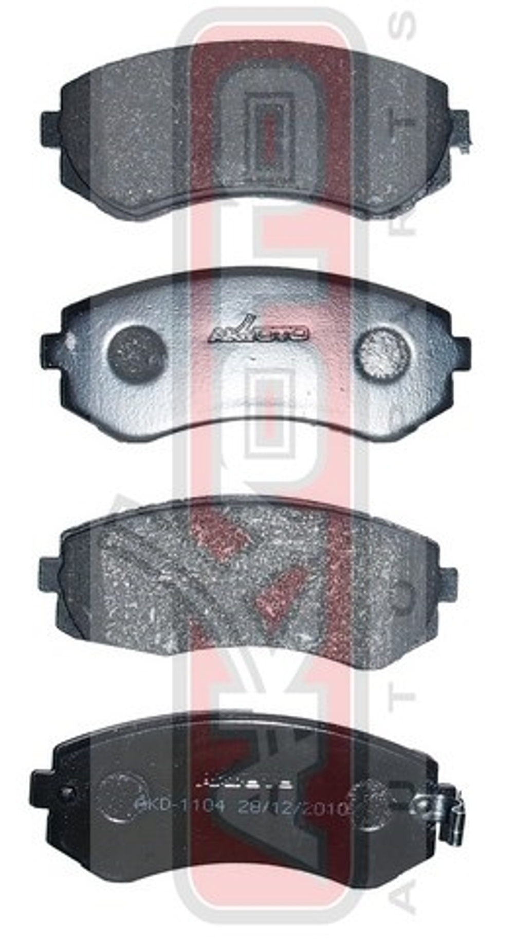 Колодки тормозные дисковые передние AKYOTO AKD1104