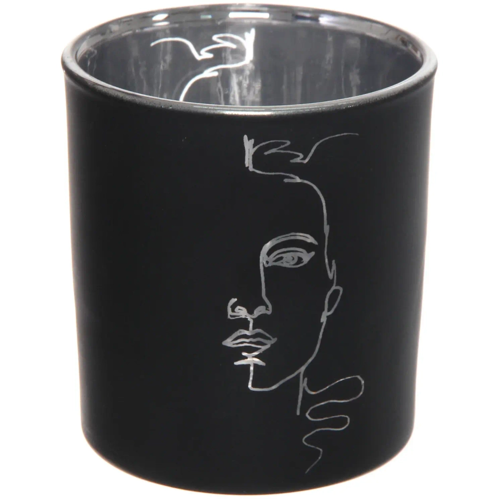 Подсвечник «Нежный силуэт» 7*7,8 см, Черный