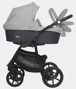 Детская коляска Riko Basic Bella 3 в 1 01 серый-графит