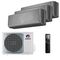 Мультисплит система на 3 комнаты Gree GWH09AVCXB-K6DNA1B/I (black) x 3 / GWHD(21)NK6OO (LCLH)