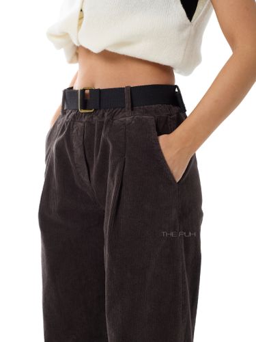 Шоколадные вельветовые брюки