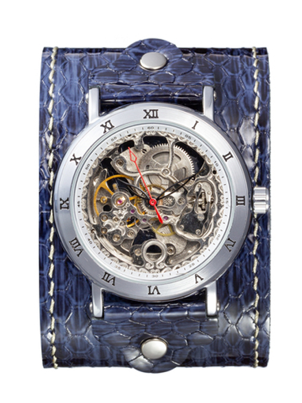 Часы скелетоны женские механические Breeze YOURTIME