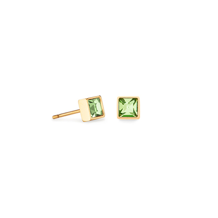 Серьги-пусеты Coeur de Lion Green-Gold 0501/21-0516