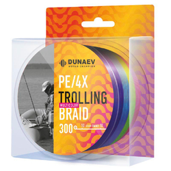 Шнур DUNAEV TROLLING BRAID PE X4 300м 0,34мм