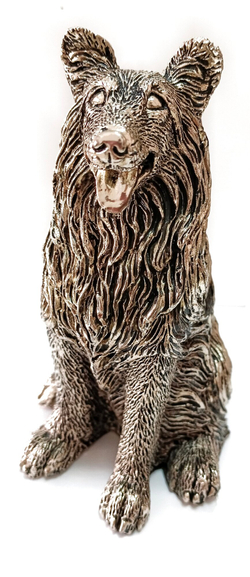 Декоративная статуэтка с посеребрением