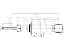 Амортизатор газовый задней подвески UNIO SAB-10540