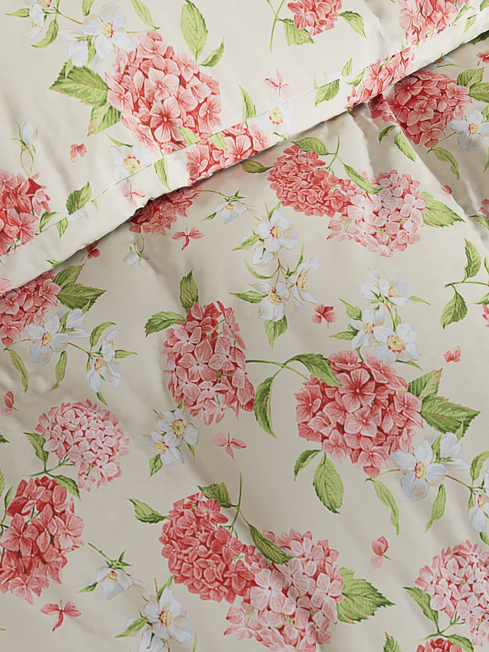 Простынь перкаль Сказка "Гортензия" 150x215 см