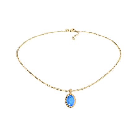 Колье Qudo TIVOLA UNICA big (G/P) Royal blue delite 3 cm 420684