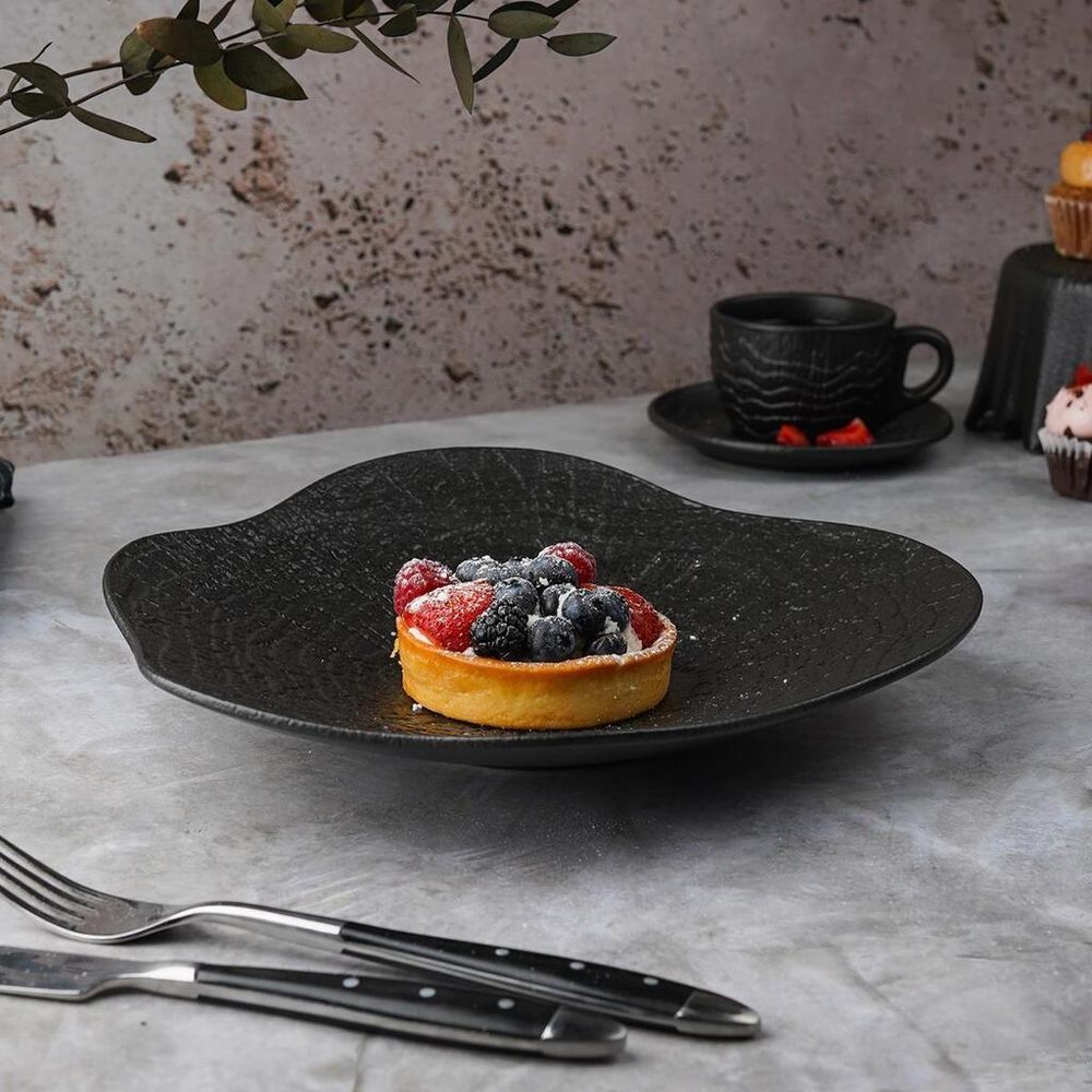 Тарелка d 26 см h4,7 см Wave Up Black Raw Wood P.L. Proff Cuisine [3]