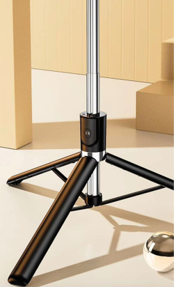 Монопод-штатив R1S-L с подсветкой 170 см селфи палка для телефона с пультом Bluetooth