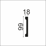 Плинтус напольный Hi Wood B99V1 (99*18*2000мм)