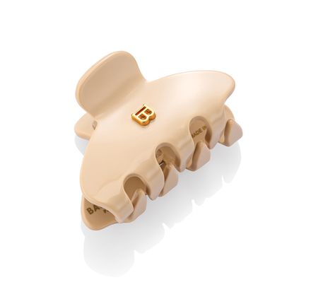 Balmain Hair Couture Заколка-краб для волос бежевая размер S Balmain pince beige